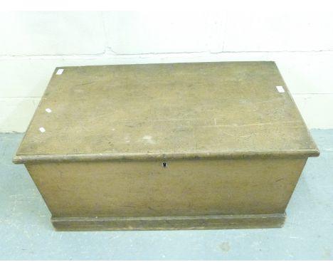 A 19thC trunk, W95 x D53 x H46cm