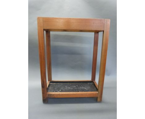 An oak stick stand