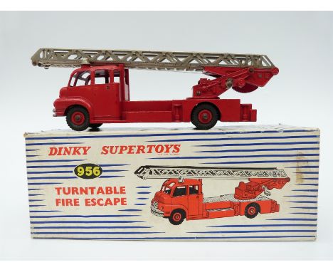 Dinky Supertoys diecast model Turntable Fire Escape 956, in original box. 