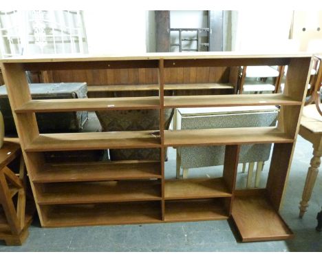 A G-Plan style shelf unit, length 175cm