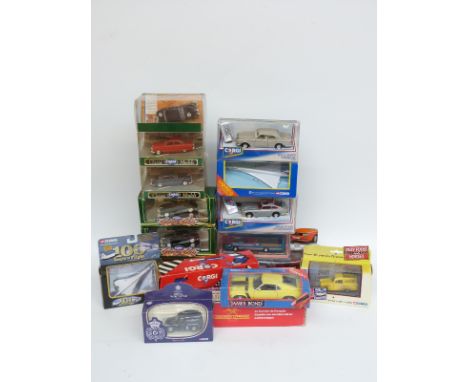Seventeen Corgi diecast model vehicles including Only Fools and Horses, Ashes to Ashes, Original Omnibus Company (OOC), Royal