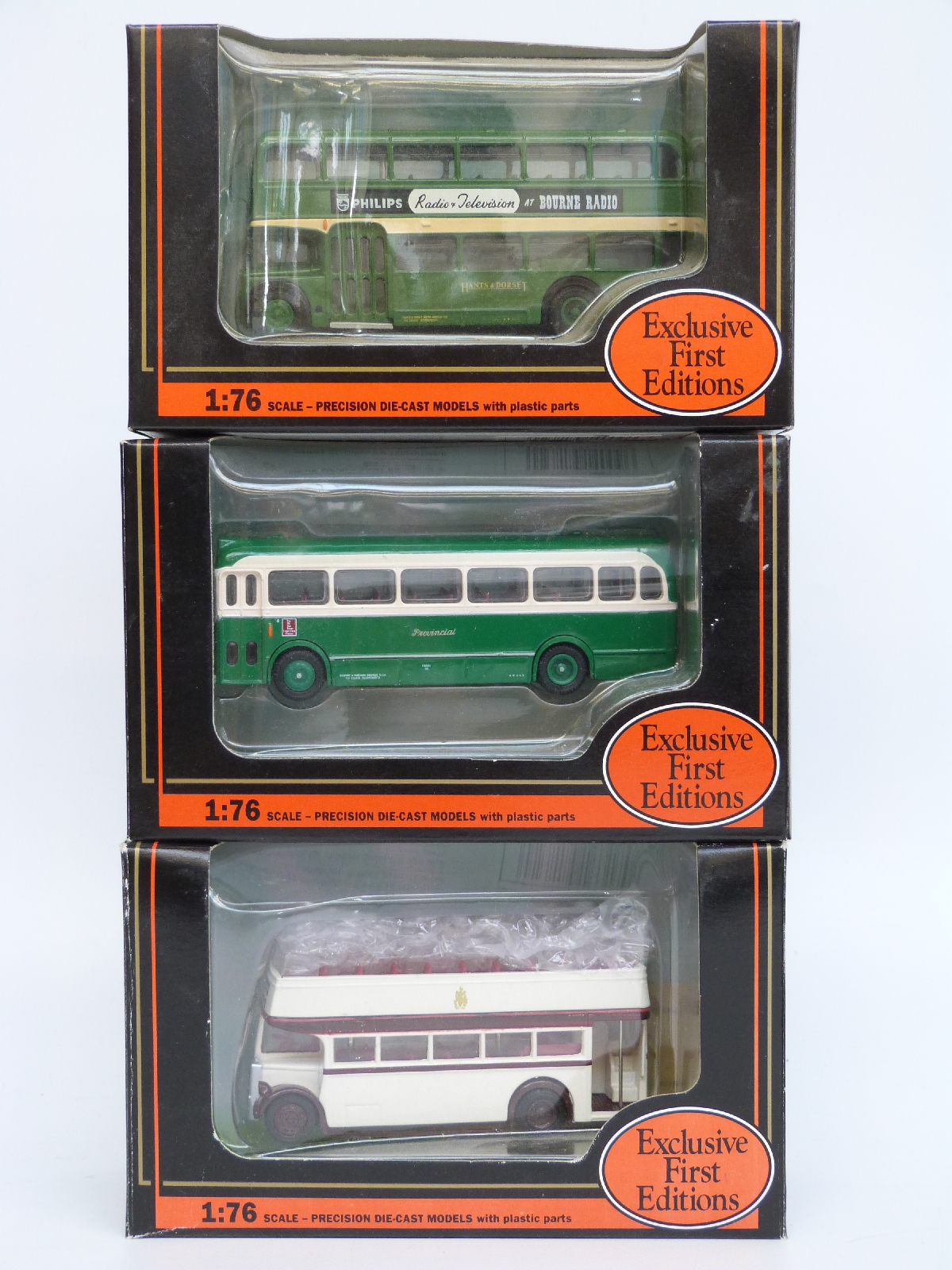 Nine Exclusive First Editions (EFE) diecast model buses including ...