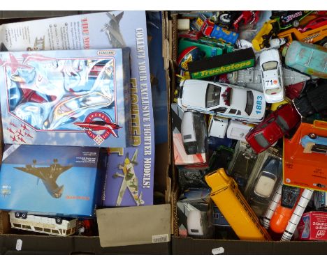 A very large collection of Corgi, Dinky, Matchbox, Spot-on and othe diecast model vehicles, some in original boxes 