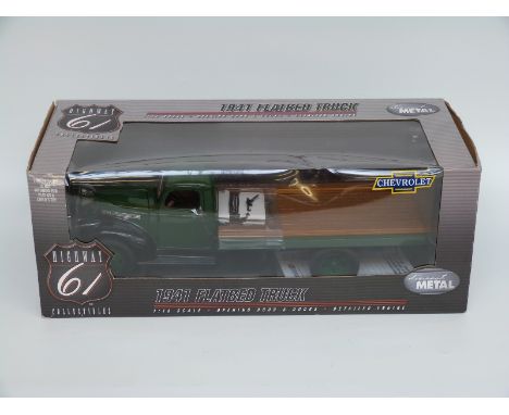 Chevrolet Highway 61 Collectibles 1:16 scale diecast model 1941 Flatbed Truck 50065, in original box