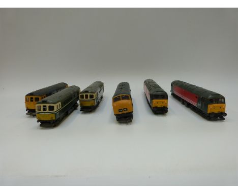 Six Lima 00 gauge diesel locomotives including Virgin Trains 