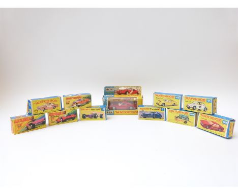 Eleven Matchbox, Matchbox Superfast and Matchbox King Size diecast model vehicles 4,5,15,19, 20, 25, 30, 33, 38, 66 and K-24,