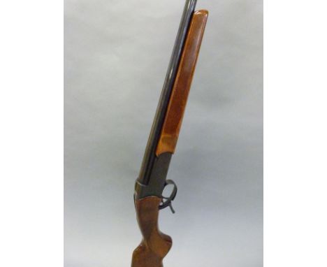 Baikal .410 single barrelled shotgun with named and engraved locks, bakelite butt cap, widened forend and 26.5 inch barrel, o