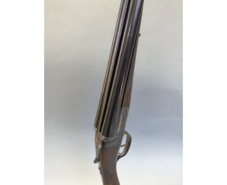 Westley Richards 12 bore 'Gold Name' side by side boxlock ejector shotgun with hand detachable locks, high grade walnut stock