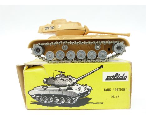 Solido diecast model military Tank 'Patton' 202, in original box