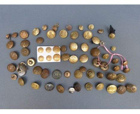 A collection of largely military buttons to include ARP, RAF, Naval, Army etc