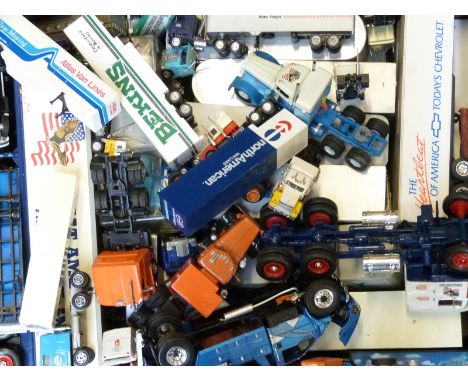 Over 40 Corgi and other diecast model lorries and commercial vehicles, some in original boxes