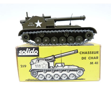 Solido diecast model military Chasseur De Char M41 219, in original box. 