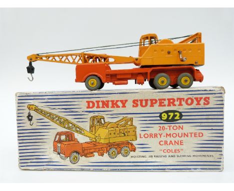 Dinky Supertoys diecast model 20-ton 'Coles' Lorry-Mounted Crane 972, in original box. 