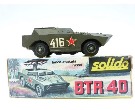 Solido diecast model military Lance-Rockets Russe BTR40 225, in original box. 