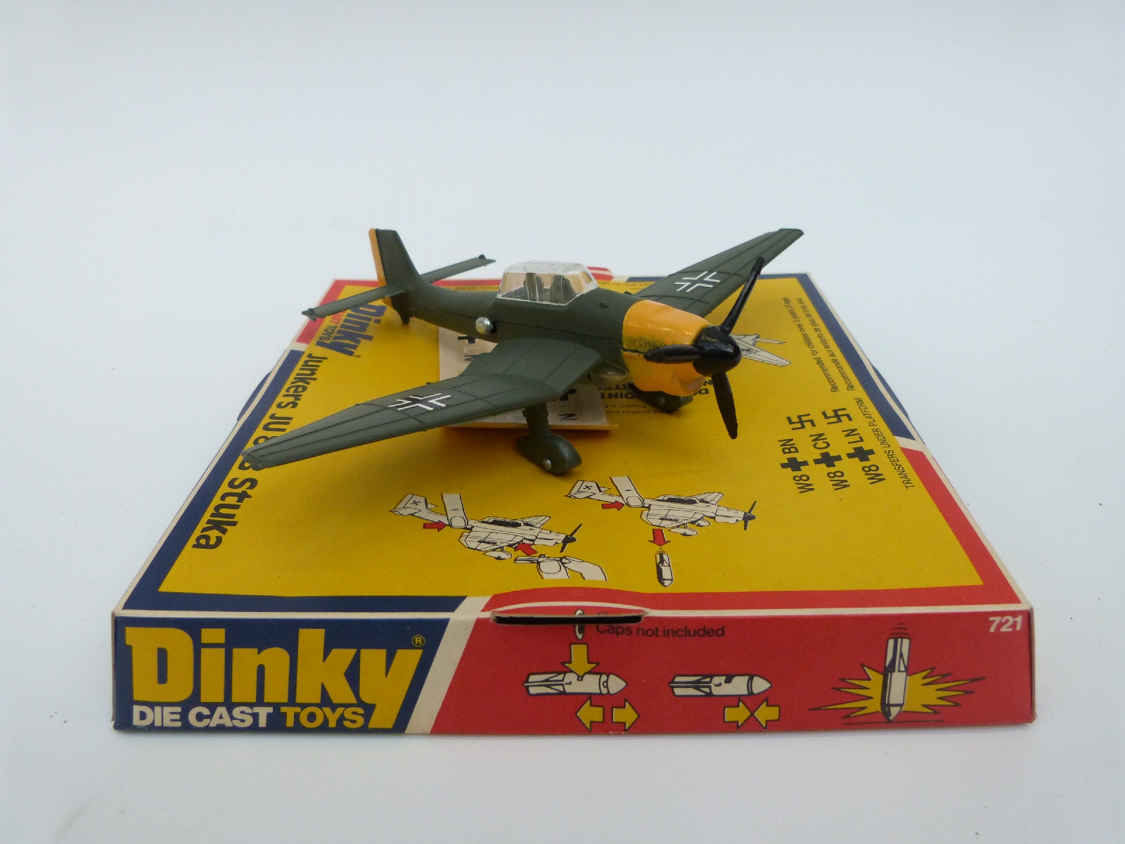 Dinky Toys diecast model Junkers JU 87B Stuka 721, in original bubble pack