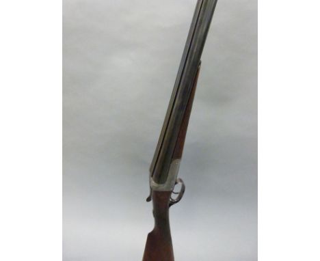 J Conyers & Son 12 bore side by side shotgun with named and engraved locks, engraved trigger guard, top plate and top lever, 