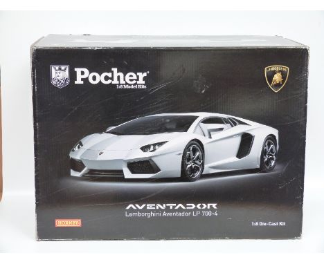 Hornby Pocher 1:8 scale diecast model Lamborghini Aventador LP 700-4 kit, in original box