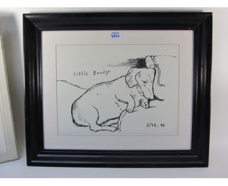  'Little Boodge' signed print after David Hockney