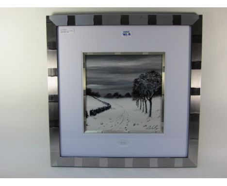 'First Snow' oil on board signed Digby Page