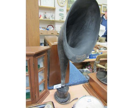 Early 20th century Western Electric horn speaker with BBC emblem to base 