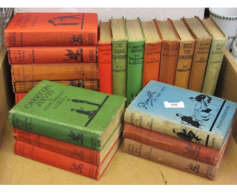 The works of P.G.Wodehouse in 20 volumes including first editions 