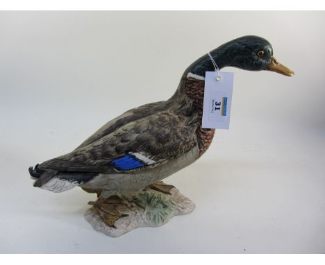 Goebel bisque mallard duck H26cm