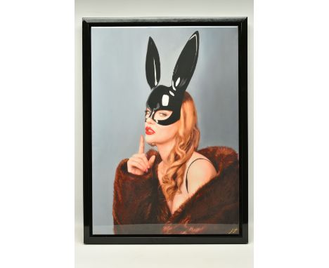 MILA ALEXANDER (RUSSIAN CONTEMPORARY) 'HEAR ME WHISPER' a signed limited edition print, a portrait of a female figure wearing
