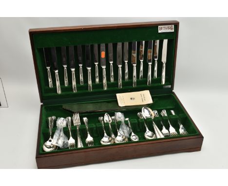 A 'BUTLER' CANTEEN, to include an eight person table setting of EPNS cutlery (condition report: general light wear)