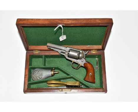 AN ANTIQUE .31'' 'POCKET' MODEL PERCUSSION REVOLVER BY E.WHITNEY, serial number 193361, fitted with a 3¼'' barrel, these were