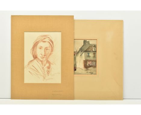 LOUIS ARTICO (FRENCH 20TH CENTURY) A FRENCH STREET VIEW, signed bottom right, watercolour on paper, approximate size 14.5cm x