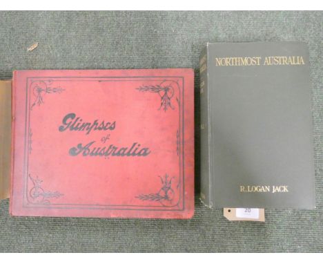 LOGAN JACK R.&nbsp;&nbsp;Northmost Australia. Vol. 1 only. Frontis, illus. &amp; maps in pocket. Orig. green cloth. Shropshir