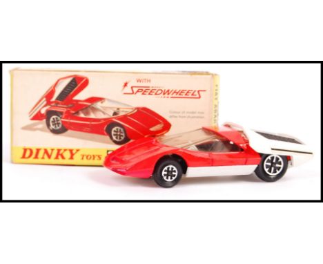 An original vintage Dinky Toys made boxed diecast model No. 202 Fiat Abarth 2000. Model is good - good plus with box very goo