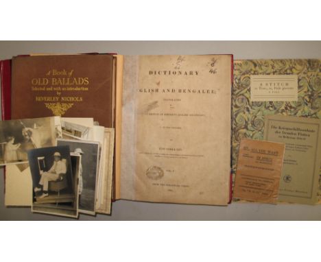 LAVER (J.) Stitch in Time, fo., 163/1525 copies, Nonsuch Press, 1927; BROCK, Book of Ballads, 4to, 16 col. plates by H.M.Broc