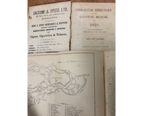 [GIBRALTAR] Gibraltar Directory and Guide Book, 1899, 8vo, 3 folding plates, later cloth, Gibraltar Garrison Printing, 1899; 