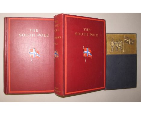 [POLAR] AMUNDSEN (R.), The South Pole, 2 vols., 8vo, plates &amp; maps as called for, pict. cloth, L., 1912; SHACKLETON (E.),