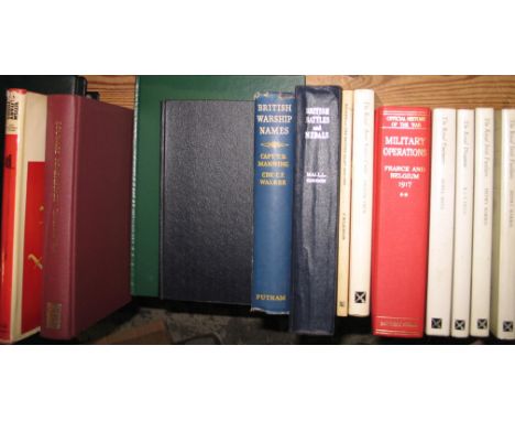 [MILITARY] MANNING &amp; WALKER, British Warship Names, 8vo, clo., d.w., 1st Edn., L., 1959; and small q. misc. (Q).