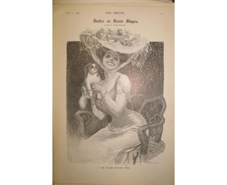 DECORATIVE PRINTS, group of loose pages, b/w, from "The Sketch," etc. (Q).