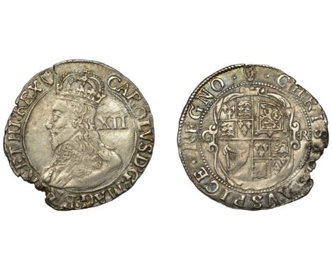 Charles I (1625-1649), Tower mint, Shilling, Gp D, type 3.1, mm. harp, bust 3, 5.94g/1h (SCBI Brooker 476; N 2223; S 2789). F