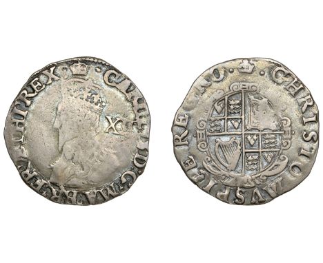 Charles I (1625-1649), Tower mint, Shilling, Gp E, type 3a, mm. crown, bust 2, smaller portrait, no inner circles, 5.80g/11h 