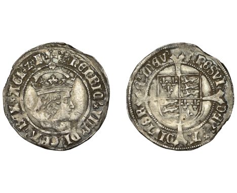 Henry VIII (1509-1547), First coinage, Groat, Tower, mm. castle, 2.95g/10h (Whitton (ii)2; N 1762; S 2316). Nearly very fine,