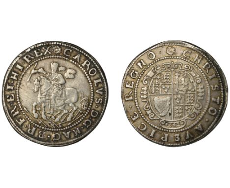 Charles I (1625-1649), Exeter mint, Halfcrown, ‘1642’, possibly 19th century, a silver plated electrotype copy, mm. Truro ros