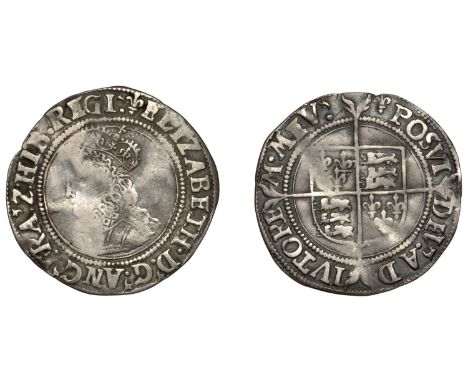 Elizabeth I (1558-1603), First issue, Groat, mm. lis, bust 1F, beaded and wire-line inner circles, 1.82g/2h (N 1986; S 2551).