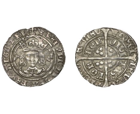 Henry VII (1485-1509), Facing Bust issue, Groat, class IVA/IIICv mule, mm. greyhound’s head 2 on obv., greyhound’s head 1 on 
