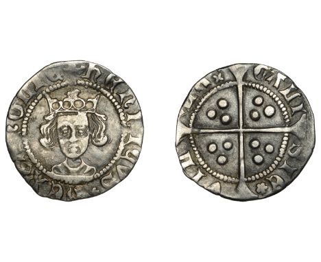 Henry VI (First reign, 1422-1461), Rosette-Mascle issue, Penny, Calais, mm. cross IIIa on obv. only, mascle after rex and bef