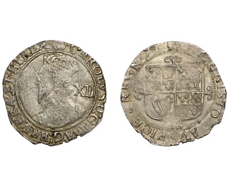 Charles I (1625-1649), Tower Mint (under Parliament), Shilling, Gp G, type 4.4, mm. (P), bust 1, 6.25g/1h (Sharp G1/2; SCBI B