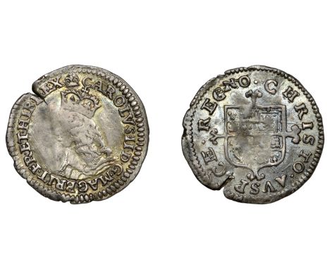 Charles II (1660-1685), First issue, Twopence, mm. crown on obv. only, 0.99g/6h (ESC 275; N 2770; S 3310). Large crack at 11 