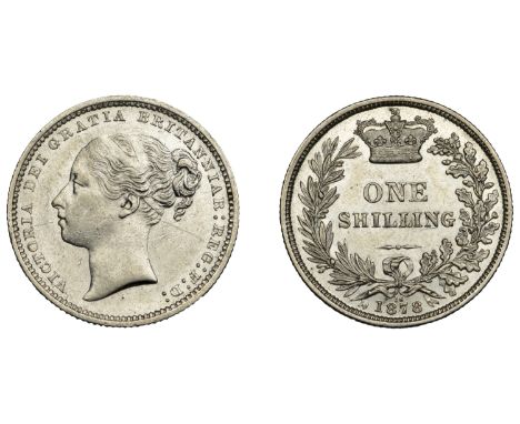 Victoria (1837-1901), Shilling, 1878, die 16 (ESC 3051; S 3907A). Almost extremely fine, light scratch on cheek and behind he