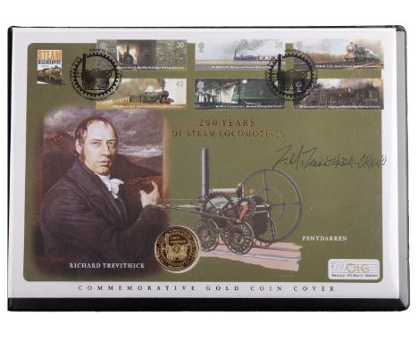 Elizabeth II (1952-2022), Proof Two Pounds, 2004, in gold, First Steam Locomotive (S K17). Brilliant, as struck; in display  