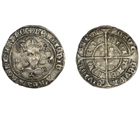 Henry VI (First reign, 1422-1461), Cross-Pellet [B] issue, Groat, London, saltire on neck, pellets by crown, without mullets,