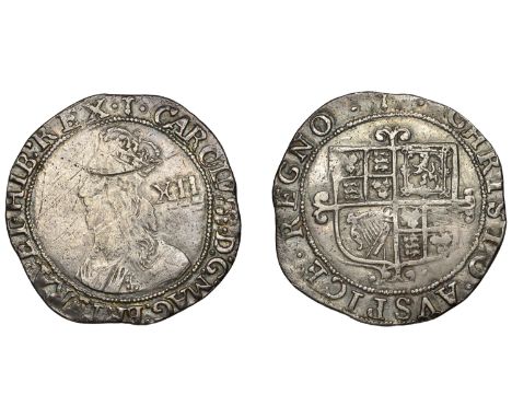 Charles I (1625-1649), Tower mint (under Parliament), Shilling, Gp G, type 4.5, mm. sceptre, bust 1, pellet stops both sides,